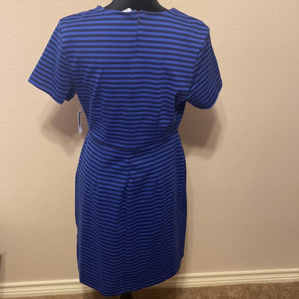 NWT Old Navy Blue & Black Striped Dress - Picture 3 of 8